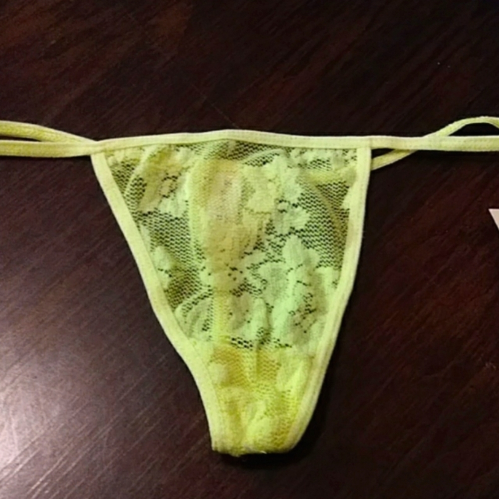 Satori Intimates Thong Panty Size M yellow sexy